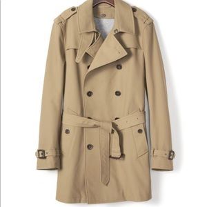 Banana Republic Natural Double-Breasted Trench Coat